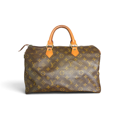 Louis Vuitton Speedy 35 Toile Monogram Marron — vue 1