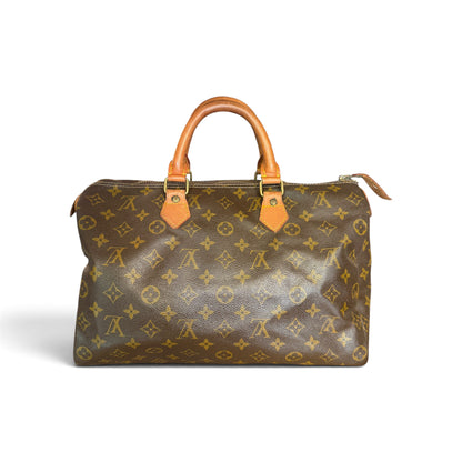 Louis Vuitton Speedy 35 Toile Monogram Marron — vue 3