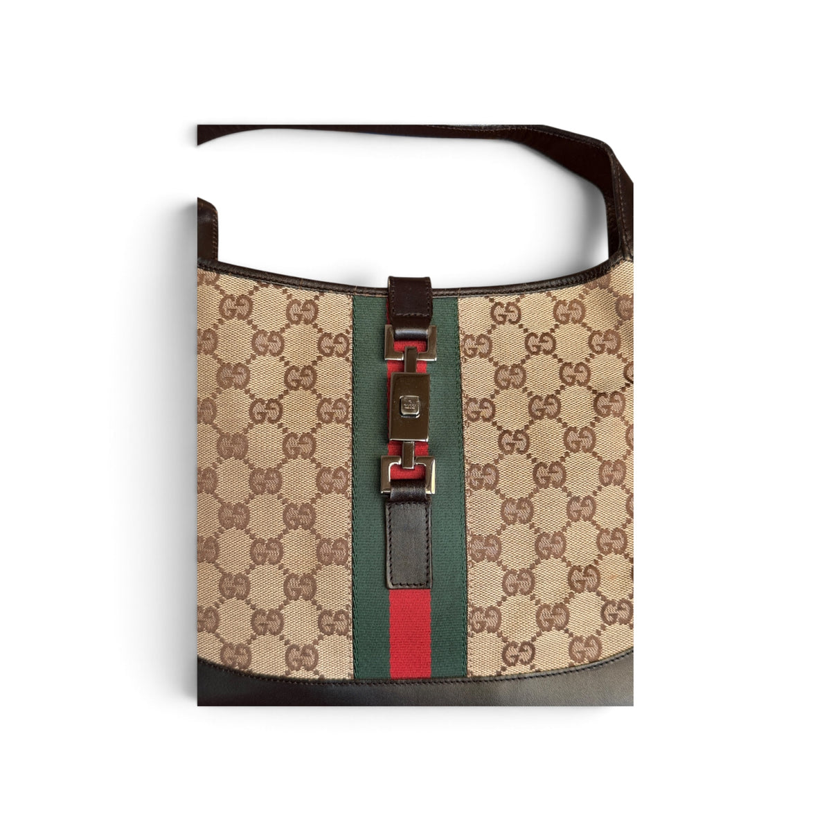 Gucci Jackie Toile GG Beige et Noir — vue 6