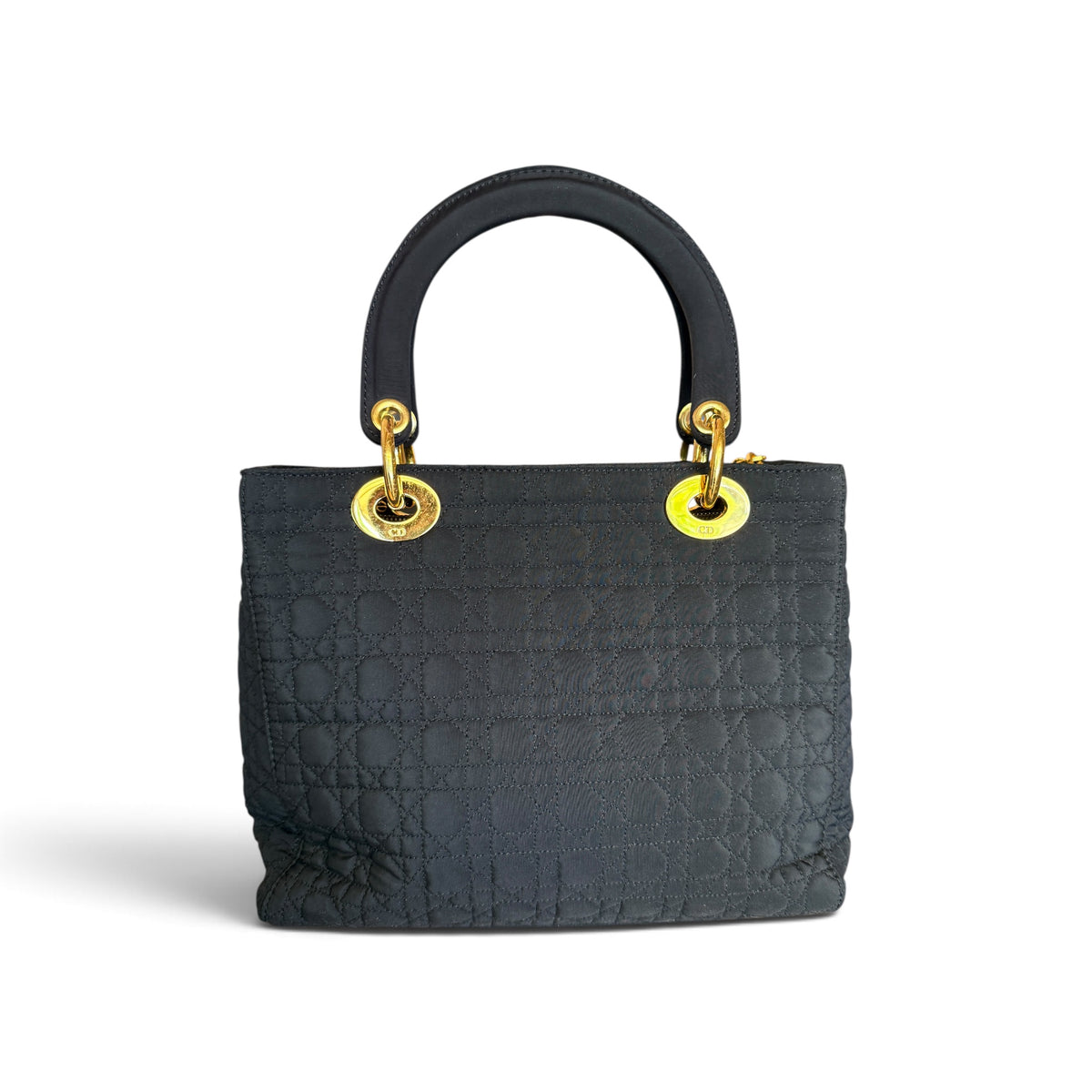 Dior Lady Dior Toile Nylon cannage Noir — vue 4