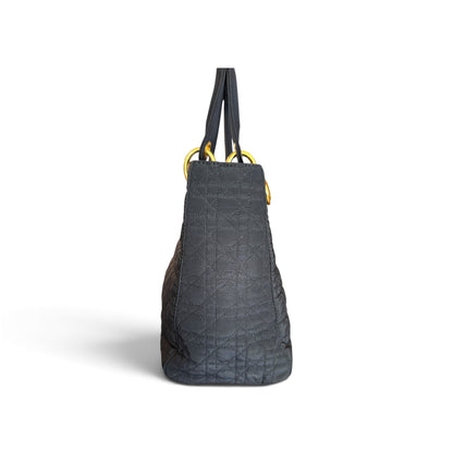 Dior Lady Dior Toile Nylon cannage Noir — vue 5