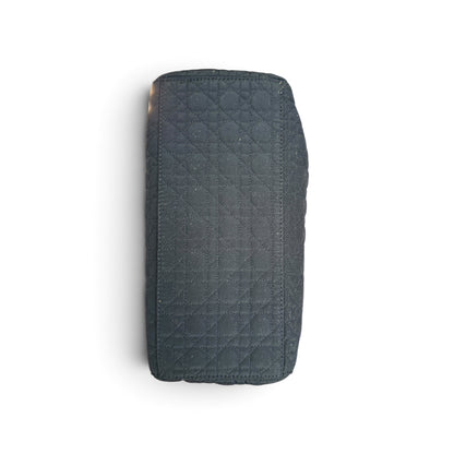Dior Lady Dior Toile Nylon cannage Noir — vue 8