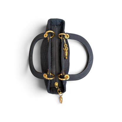 Dior Lady Dior Toile Nylon cannage Noir — vue 10