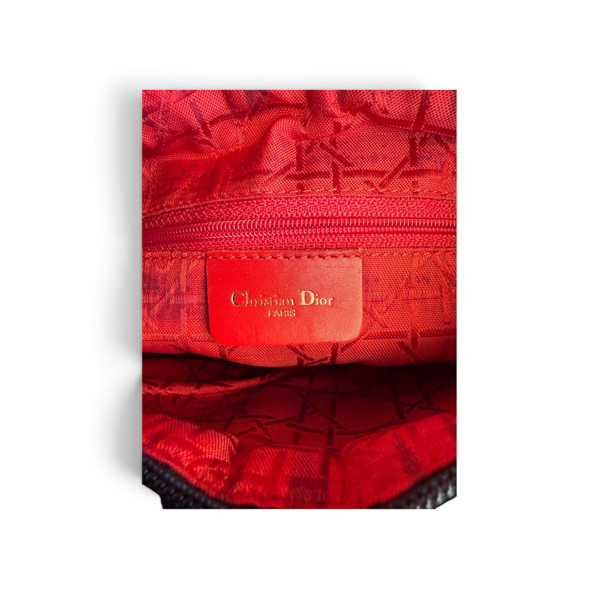 Dior Lady Dior Toile Nylon cannage Noir — vue 12