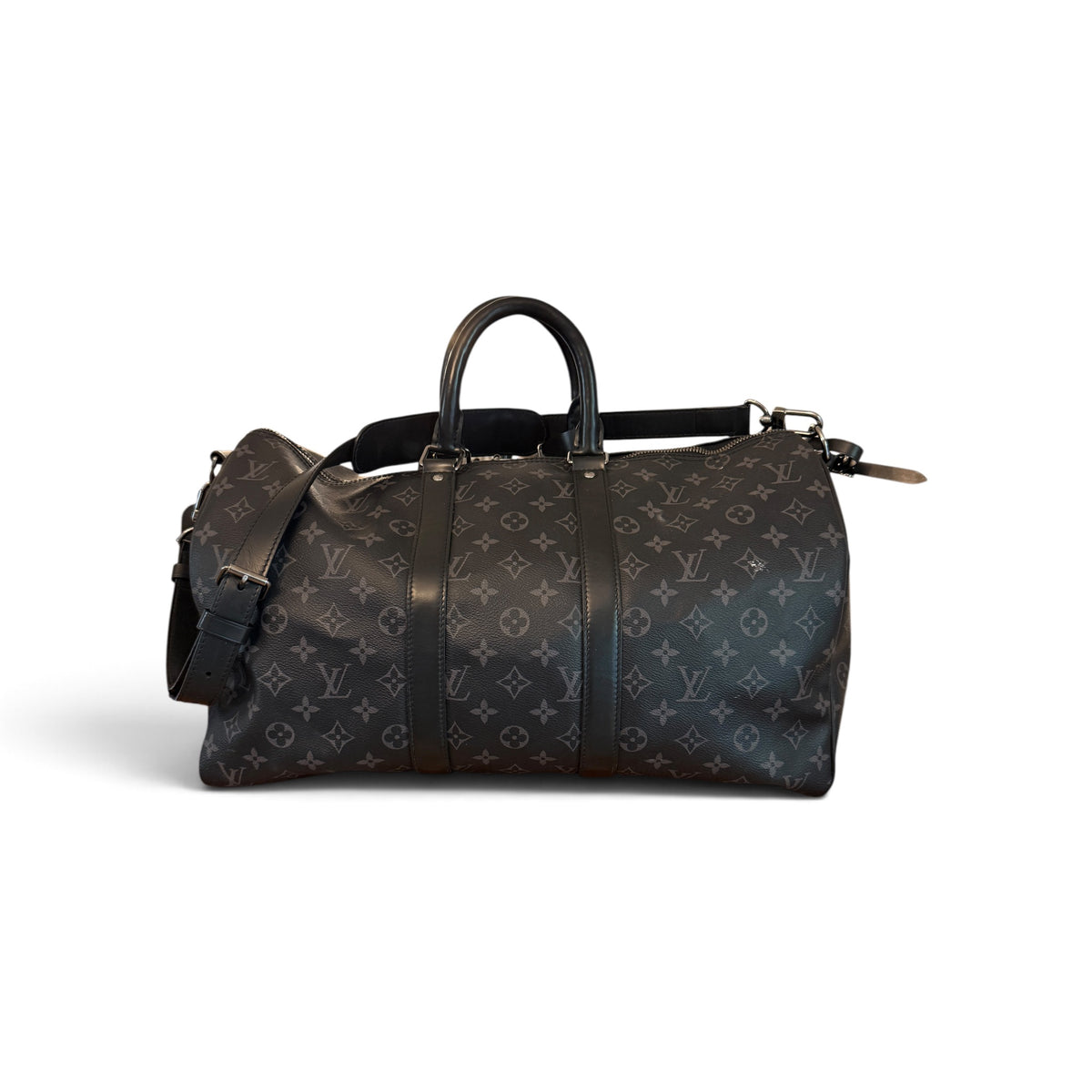Louis Vuitton Keepall 45 Bandoulière Monogram Eclipse Noir — vue 1
