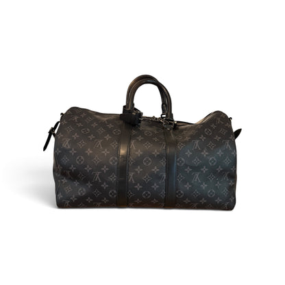 Louis Vuitton Keepall 45 Bandoulière Monogram Eclipse Noir — vue 3