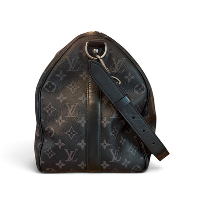 Louis Vuitton Keepall 45 Bandoulière Monogram Eclipse Noir — vue 4