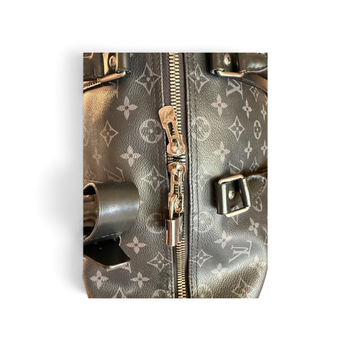 Louis Vuitton Keepall 45 Bandoulière Monogram Eclipse Noir — vue 9