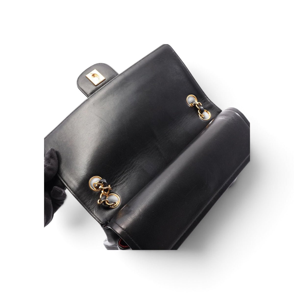 Chanel Timeless Classic Double Flap 25 Cuir d'Agneau Noir — vue 5