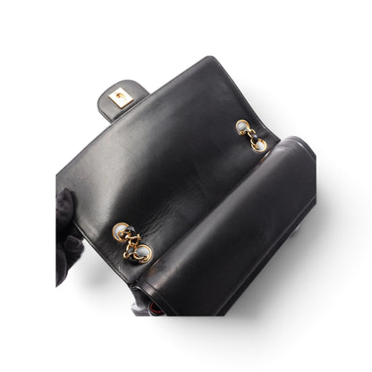 Chanel Timeless Classic Double Flap 25 Cuir d'Agneau Noir — vue 5