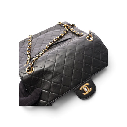 Chanel Timeless Classic Double Flap 25 Cuir d'Agneau Noir — vue 11
