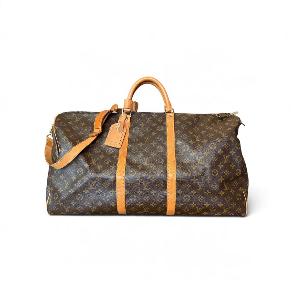 Louis Vuitton Keepall 60 Bandoulière Monogram Marron — vue 1