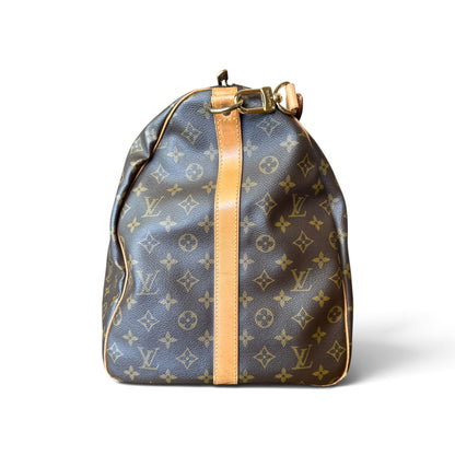 Louis Vuitton Keepall 60 Bandoulière Monogram Marron — vue 2