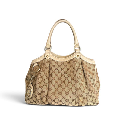 Gucci Sukey Toile GG Beige — vue 1