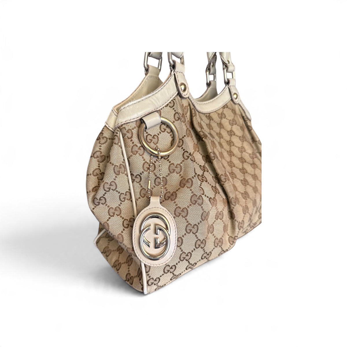 Gucci Sukey Toile GG Beige — vue 6