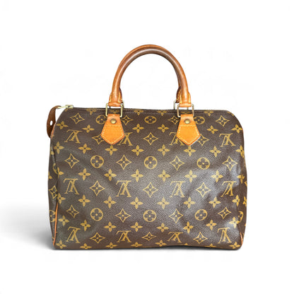 Louis Vuitton Speedy 30 Monogram Marron — vue 3