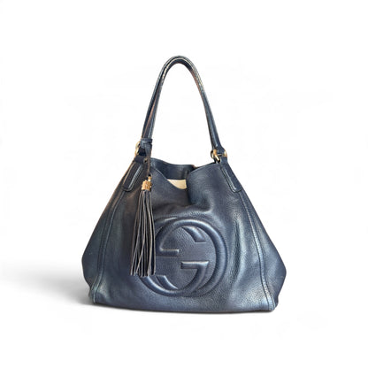 Gucci Soho Cuir de veau Bleu marine — vue 1