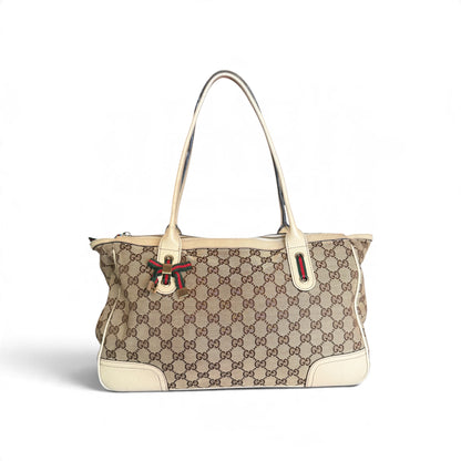 Gucci Princy Toile GG Beige / Blanc — vue 1