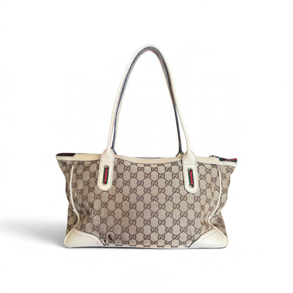 Gucci Princy Toile GG Beige / Blanc — vue 3