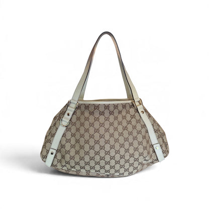 Gucci Abbey Toile GG Beige — vue 1