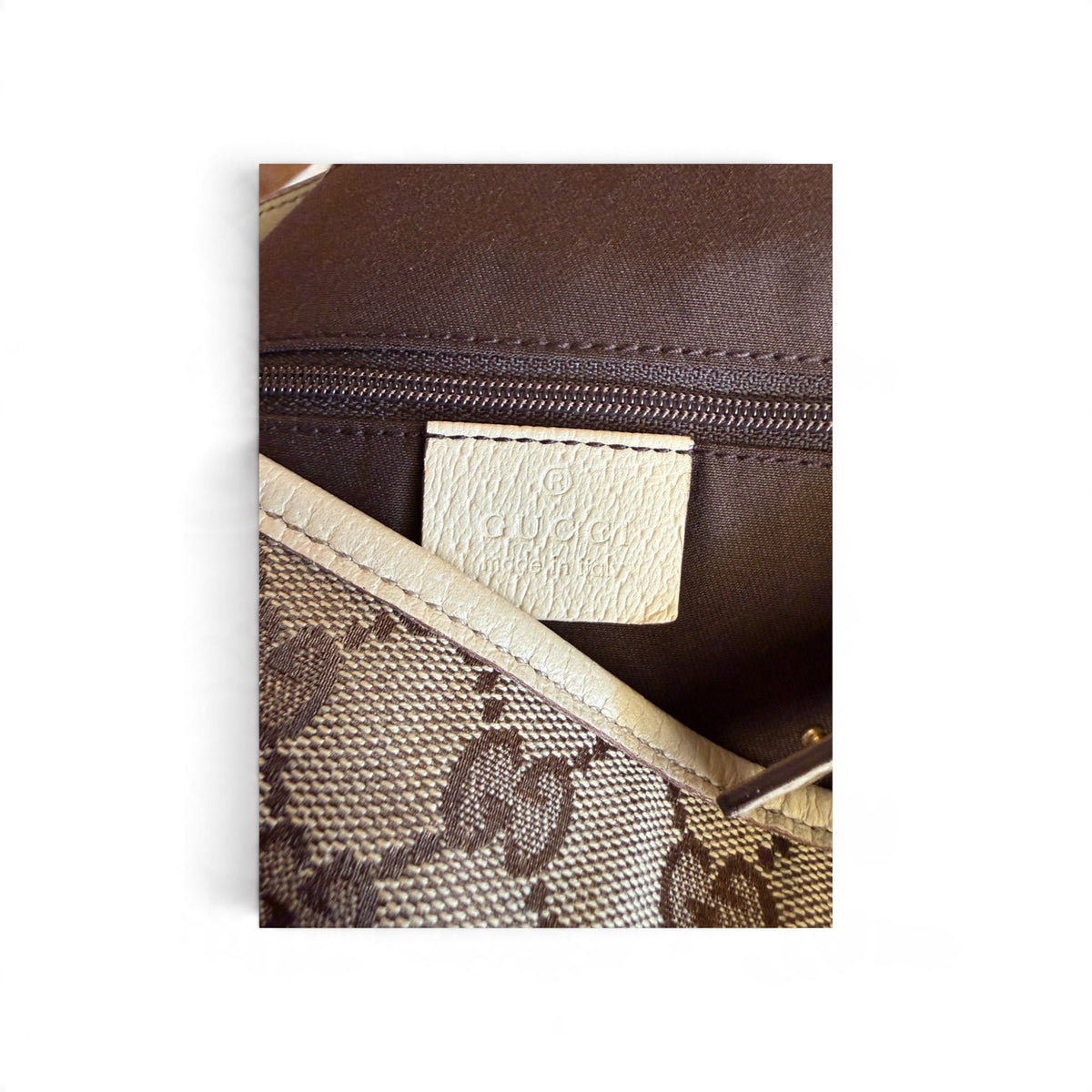 Gucci Abbey Toile GG Beige — vue 9