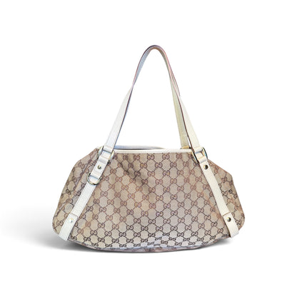 Gucci Abbey Toile GG Beige — vue 1