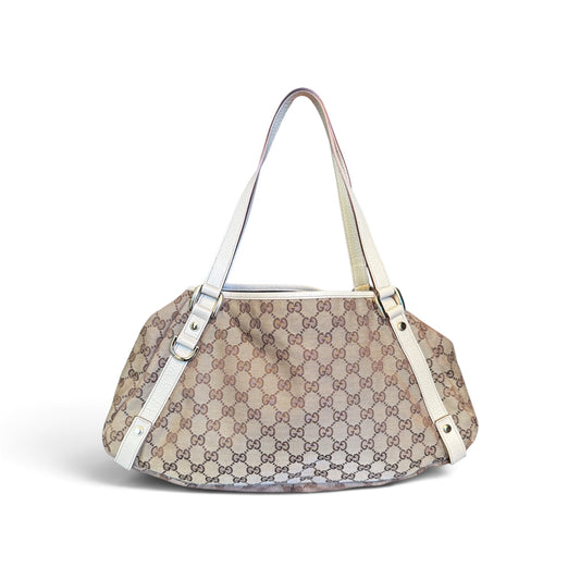Gucci Abbey Toile GG Beige — vue 1
