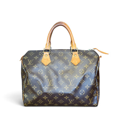 Louis Vuitton Speedy 30 Toile Monogram Marron — vue 3