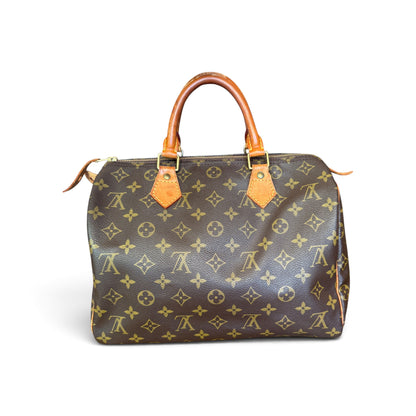 Louis Vuitton Speedy 30 Monogram Marron — vue 3