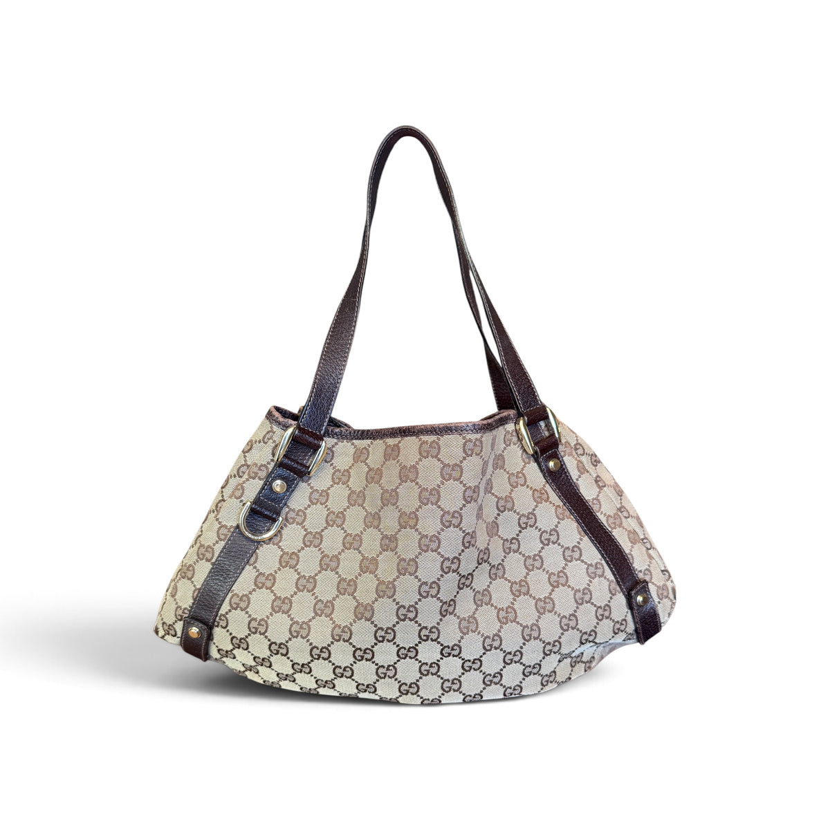 Gucci Abbey Toile GG Beige / Marron — vue 1