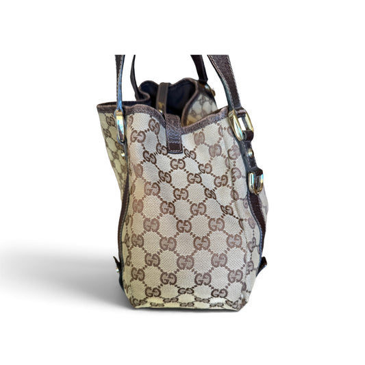 Gucci Abbey Toile GG Beige / Marron — vue 2