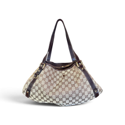 Gucci Abbey Toile GG Beige / Marron — vue 3