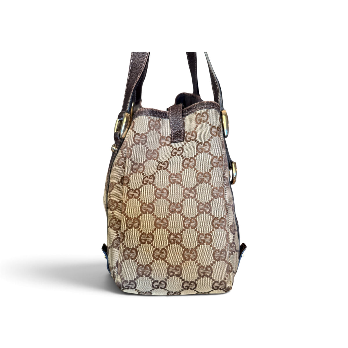 Gucci Abbey Toile GG Beige / Marron — vue 4