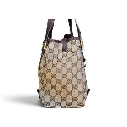Gucci Abbey Toile GG Beige / Marron — vue 4