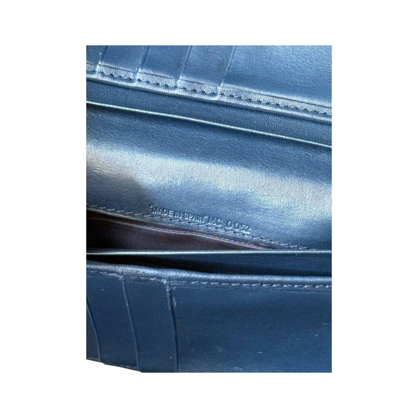 Portefeuille Saddle Toile Jacquard Bleu