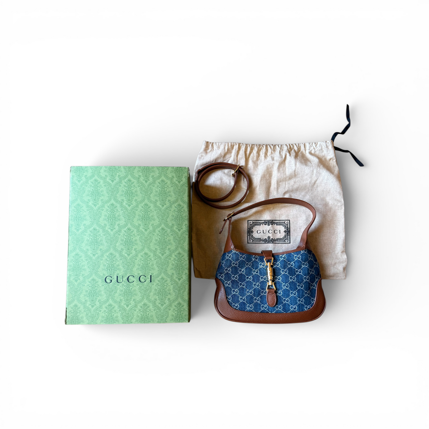 Gucci Jackie Denim Toile GG