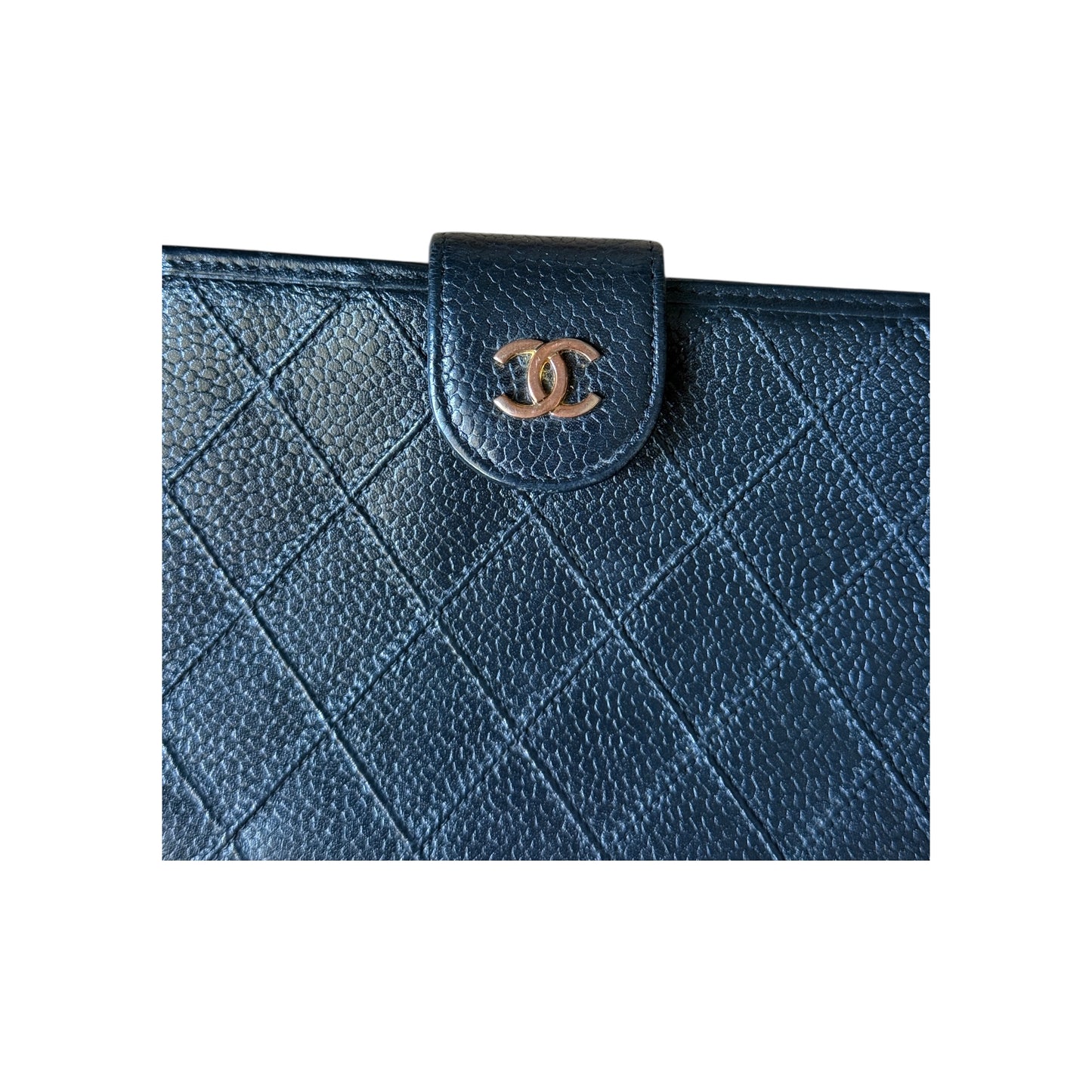 Chanel Bi-fold Long Wallet Caviar skin