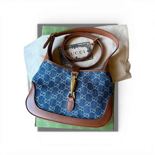 Gucci Jackie Denim Toile GG