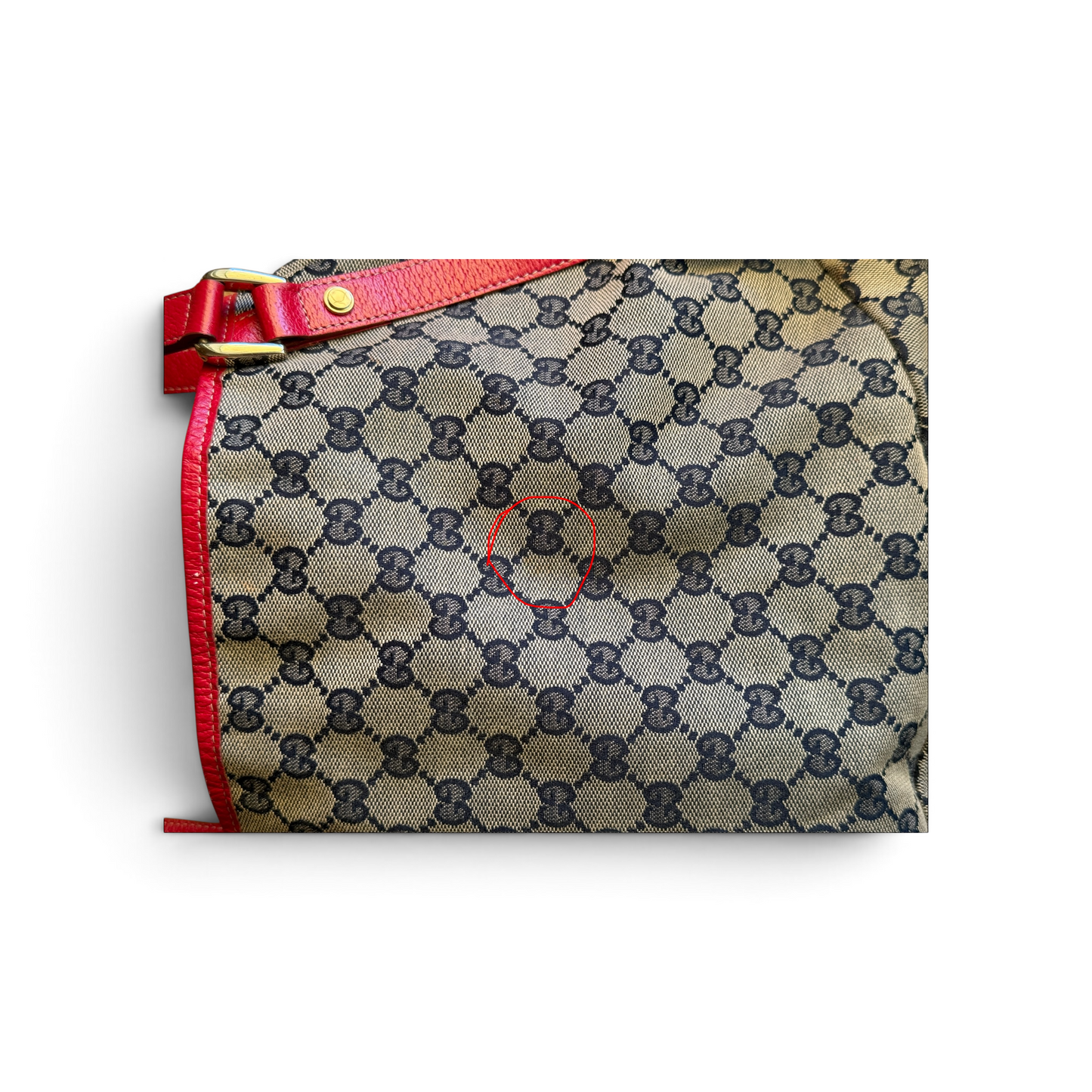 Gucci Abbey cuir rouge