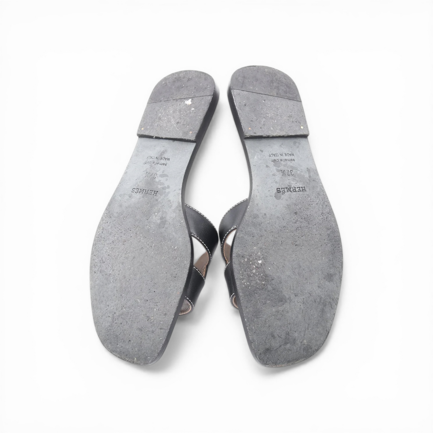Oran Leather Sandals Black